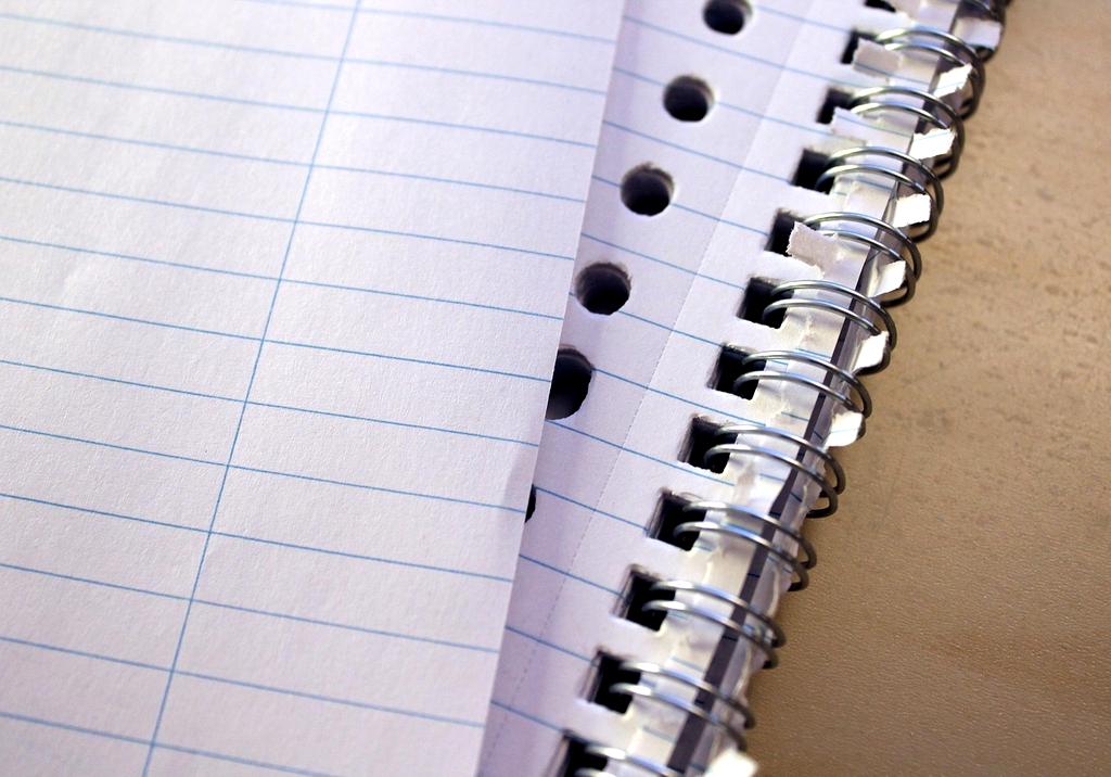 Organized desktop with calendar and notes